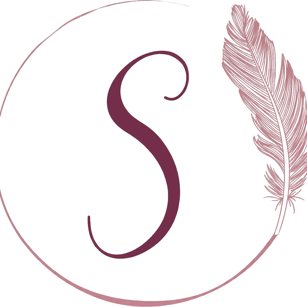 Stacie Seidl Writes monogram logo with feather